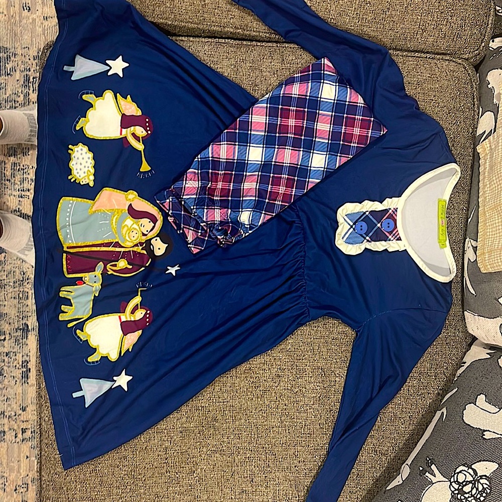 Holiday dress and matching leggings